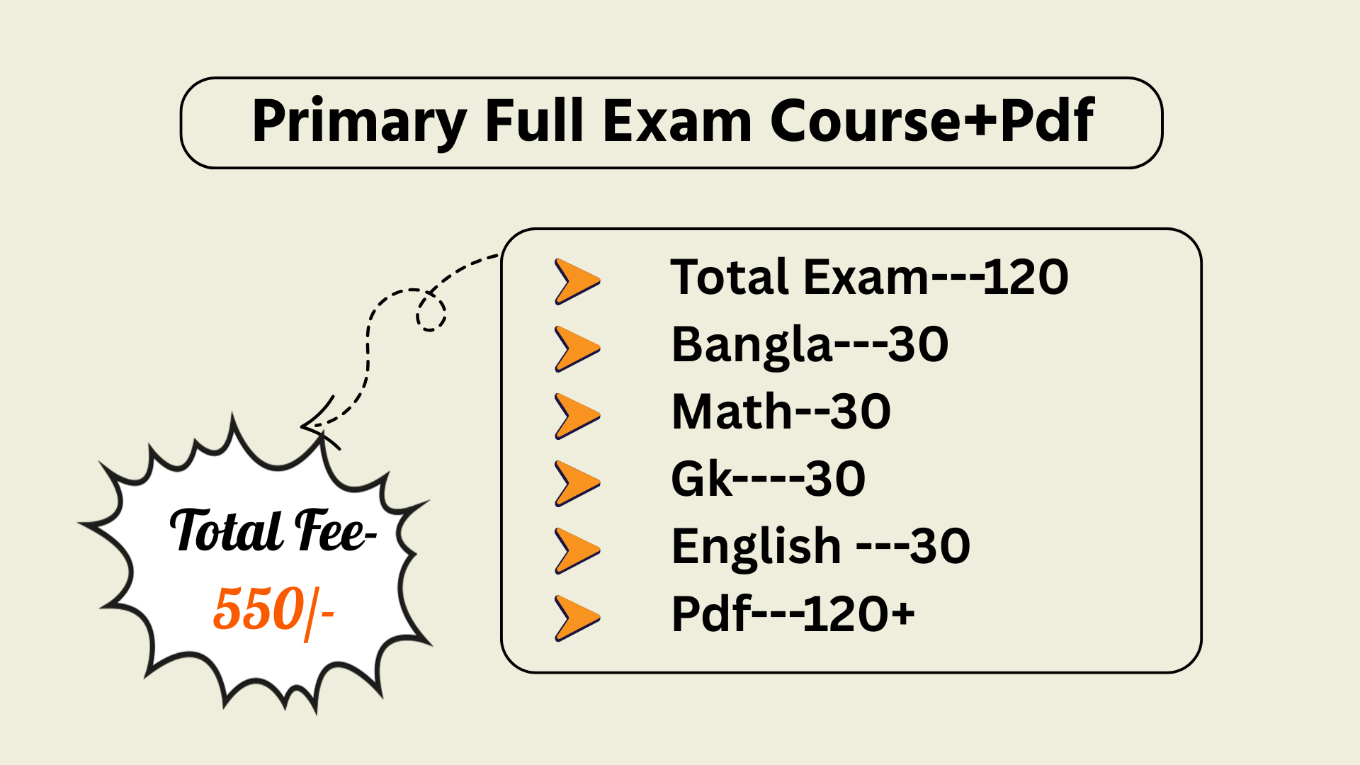 Primary Full Exam Course and Underlined Pdf Course